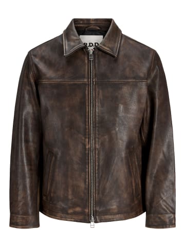 Lederjacke in Chocolate Brown 1