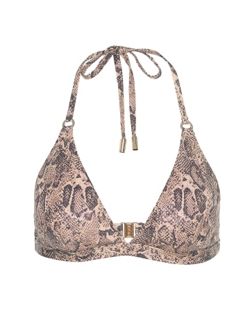 Triangel-Bikini-Top Python in mehrfarbig