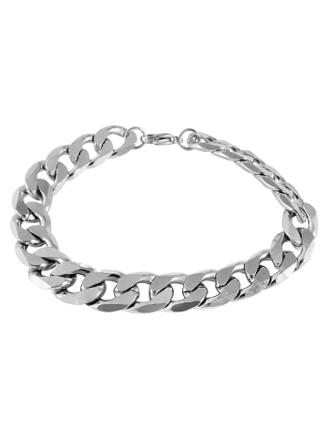 Herren Edelstahl Armband 22 cm in silber