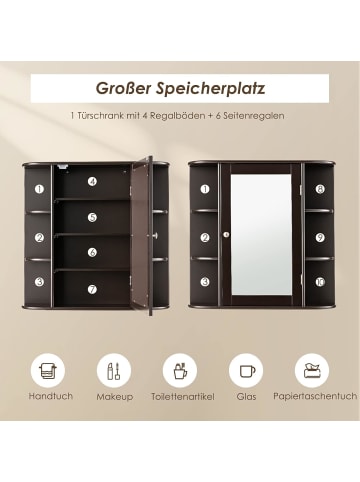 Badezimmerspiegelschrank in Braun