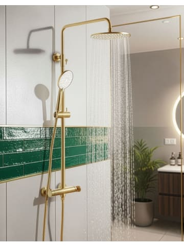Wannenarmaturen CATAMARCA in Gold - (W) 23 x (H) 85 x (L) 38 cm