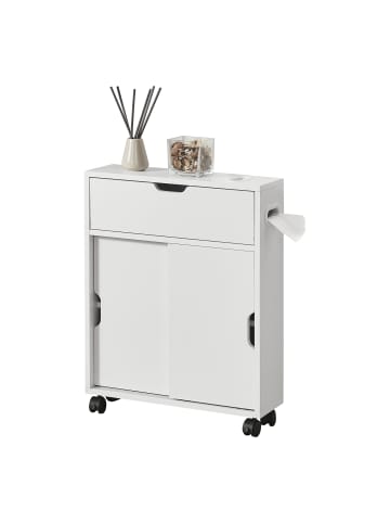 Badezimmerschrank Kempele in Weiß (H)67cm (B)52cm (T)17cm