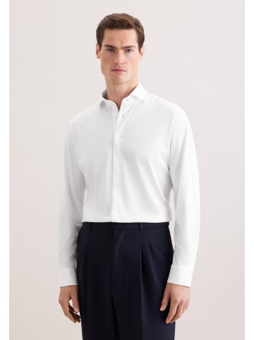 Jerseyhemd Slim in Weiß