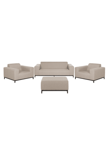 4-tlg Sitzgruppe ROVIGO in Beige/Schwarz