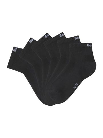 Kurzsocken in 6x schwarz