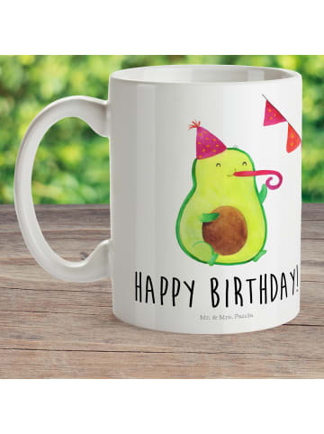 Kinderpott Avocado Geburtstag mit Spruch in Weiß