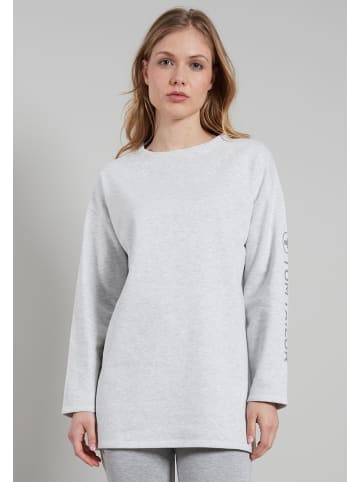 Longsleeve Manila in weiß-mittel-melange