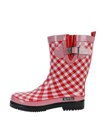 Gummistiefel Checkered in rot