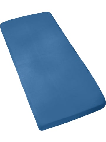 Single-Jersey Kinder-Spannbettlaken Murnau in blau