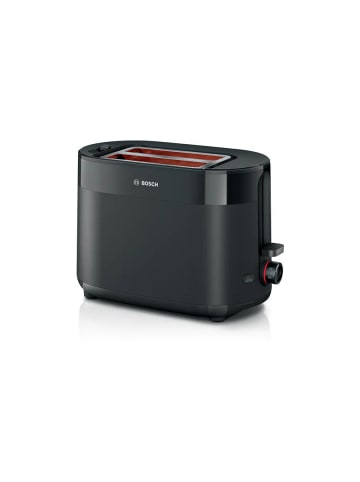 Kompakt Toaster 800 Watt in Schwarz