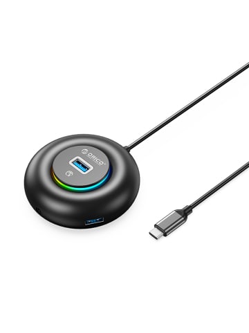 YXR4-C3 RGB USB-Hub mit 4 USB-A 3.0-Anschlüssen 0,3m
