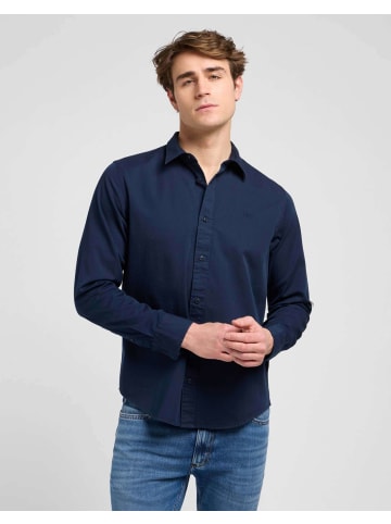 Langarmhemd Patch in Rivet Navy