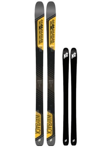 Tourenskier in schwarz