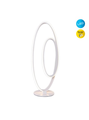 LED Tischleuchte "ODRIVE" in weiß - (L)25 cm x (B)17 cm x (H)60 cm - EEK G