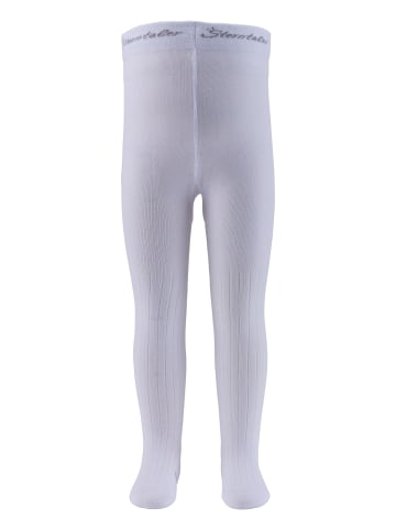 Strumpfhose Rippe in weiß