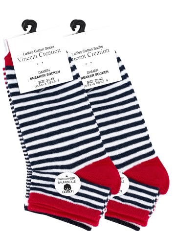 Sneaker Socken 8 Paar, "Maritim" in Bunt