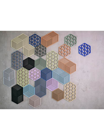Untersetzer Triangles in Indigo