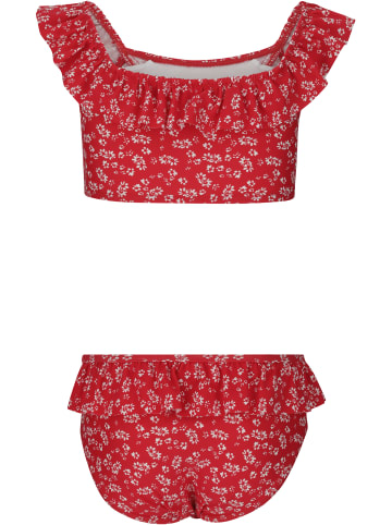 Bikini Tropical in Print 3786 Red flowers
