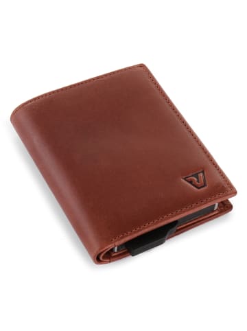 Iron Kreditkartenetui RFID Leder 10 cm marrone