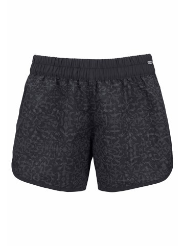 Badeshorts in schwarz-grau