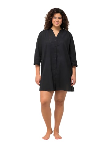 Hemdblusenkleid in schwarz