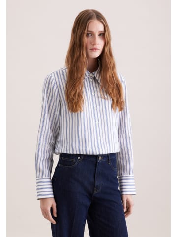 Hemdbluse Regular in Mittelblau
