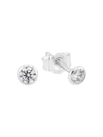 Ohrstecker Silber 925, rhodiniert in silber