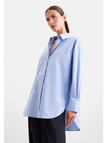 Hemdbluse Oversized in Hellblau