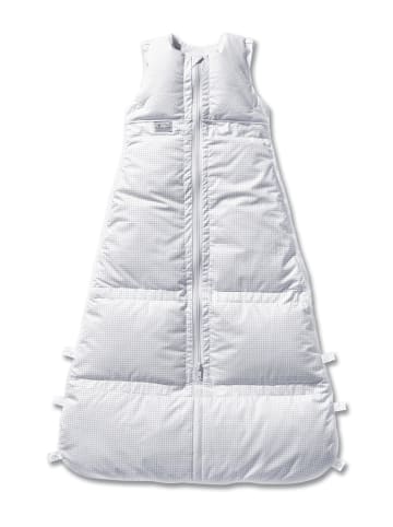 Ganzjahres-Kinder Daunen Schlafsack Vichy Karo Silber