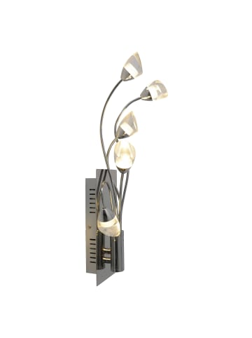 LED Wandleuchte "SHINNY" in chrome - (L)15 cm x (B)12 cm x (H)50 cm - EEK G