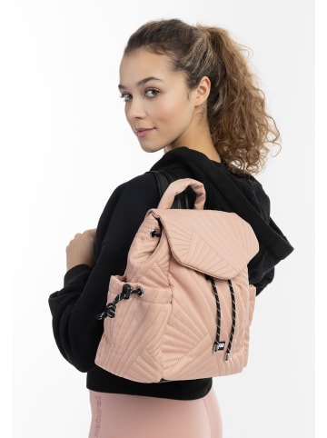 Damen Rucksack Mit Steppmuster in Pfirsich