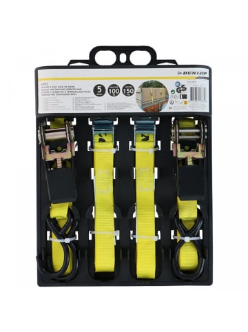 Transportriemen Spanner 4 Stk. 5m / 150 kg in Gelb
