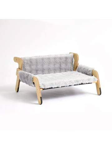 Katzenbett in Grau/ Natur - (B)53 x (H)28,5 x (T)45,5 cm