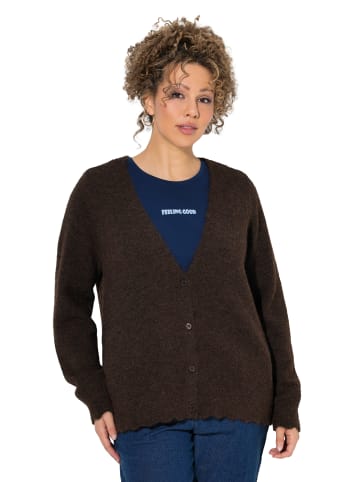 Strickjacke in mahagoni