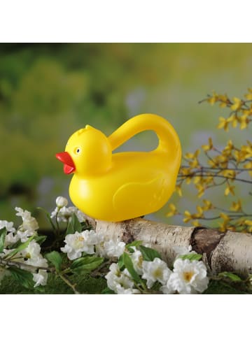 Kinder Mini Gießkanne Ente Lilo 0,4 Liter H: 13cm in gelb