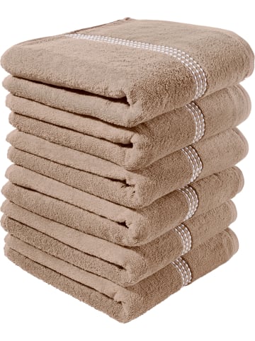 Frottier Handtuch 6er-Pack Mannheim in beige
