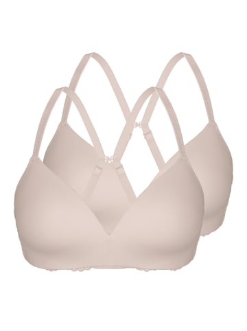 Soft-BH mit Einlage 2er Pack in nude