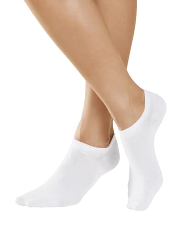 Sneakersocken in 6x weiß