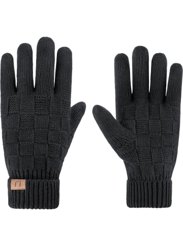 Merino Handschuhe mit Design passend zum Yuma Set in Anthrazit