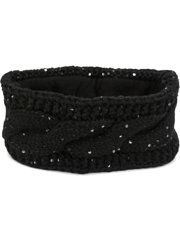 Strick Stirnband in Schwarz