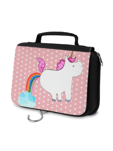 Kosmetiktäschchen Einhorn Pupsen ohne Spruch in Rot Pastell