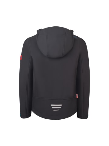 Softshelljacke Trollfjord in black/petrol