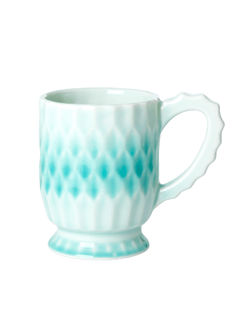 Keramik Becher in aqua