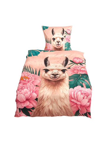 Bettwäsche Lama in pink