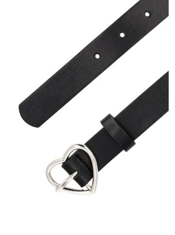 Mädchen (Kids) Belt in Schwarz Silber