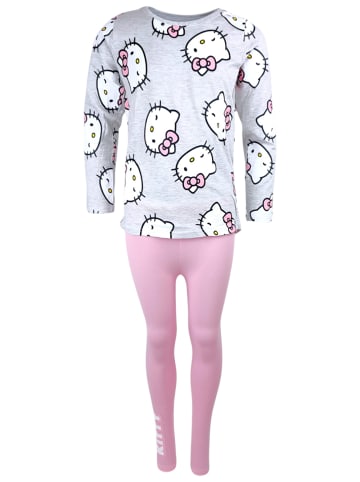 Schlafanzug Hello Kitty  in Grau