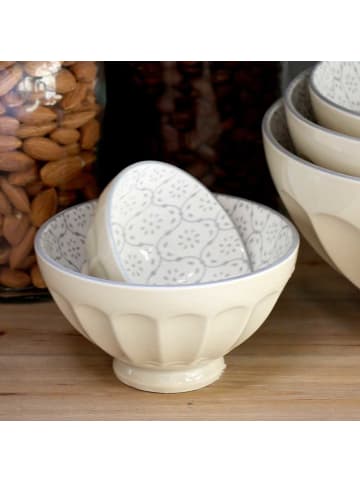Schalenset ARÉS Latte Innenseite mit Muster  in Staubig Lila 5er Set