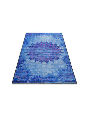 Badematte "Healing" in Blau Multi