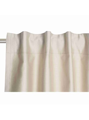 Blickdichter Schlaufenvorhang SOFT 1 in Beige