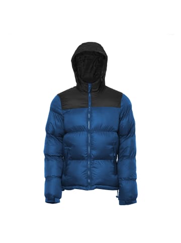 Herren Wattierte Steppjacke in Dunkelblaugrün Schwarz